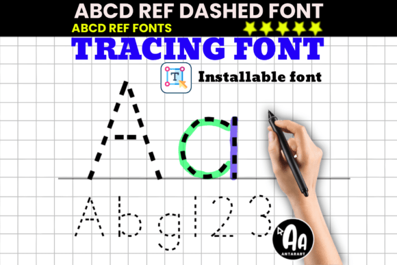 Abcd Ref Dashed Dotted Tracing for Web Design
