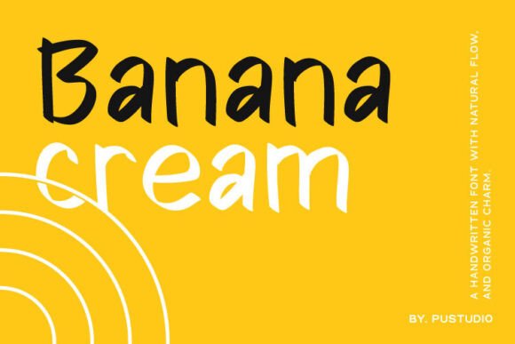 Banana Cream: A Handwritten Font for Editorial Elegance