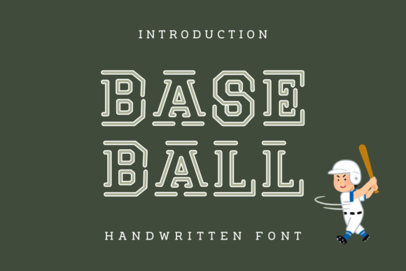 Base Ball: A Handwritten Font for Creative Branding Projects