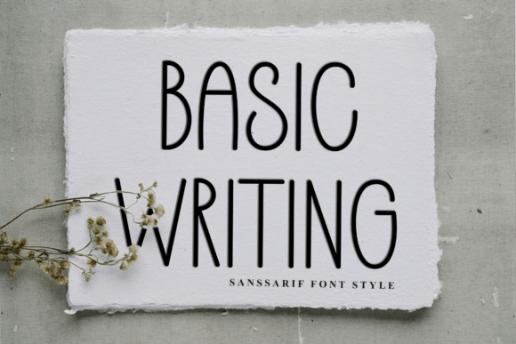 Basic Writing: A Soft Sans Serif Font for Creative Branding