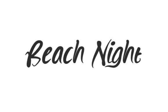 Beach Night Font for Editorial Design and Branding