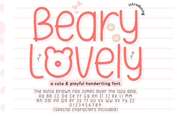 Beary Lovely: A Playful Font for Creative Projects