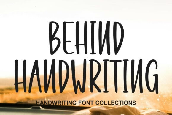 Behind Handwriting Font for Web Design