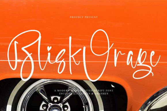Blisk Orage: A Playful Script Font for Memorable Campaigns