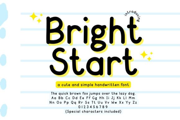 Bright Start: A Friendly Font for Thoughtful Design