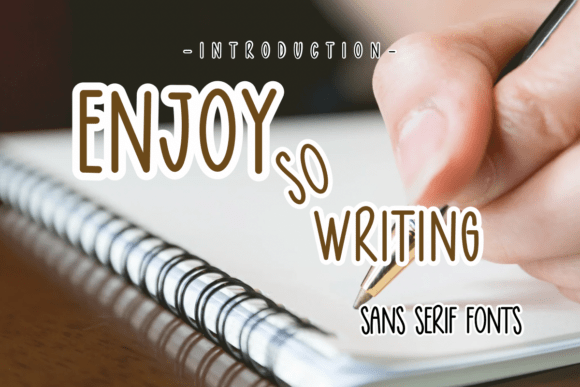 Enjoy So Writing: A Playful Sans Serif Font for Creative Projects