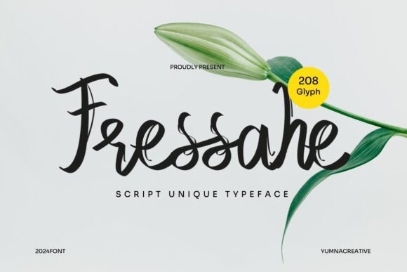 Fressahe Script Font for Web Design