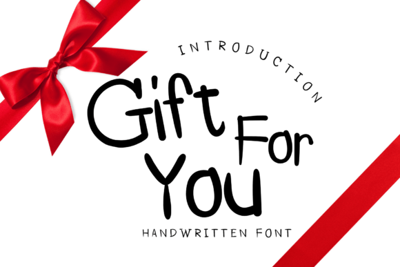 Gift for You: A Handwritten Font for Editorial Design