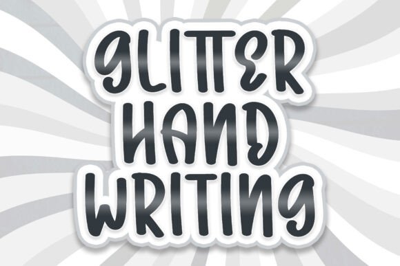 Glitter Handwriting: A Display Font for Editorial Elegance