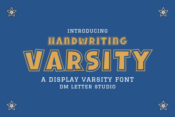 Handwriting Varsity Font for Craft Projects