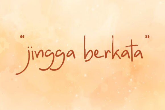 Jingga Berkata Font for Campaign Creatives