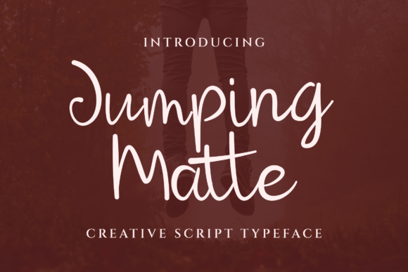 Jumping Matte Font for Handmade Creations