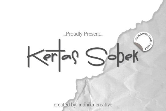 Kertas Sobek Font for Creative Marketing