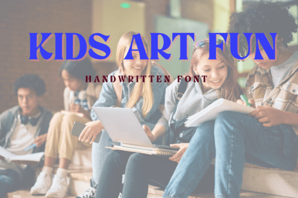 Kids Art Fun: A Handwritten Font for Creative Business Use