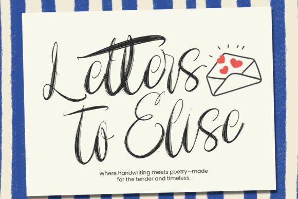 Letters to Elise: A Professional Script Font for Your Brand