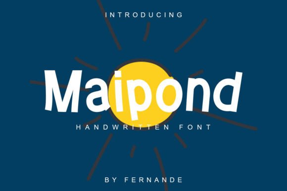 Maipond: A Playful Font for Digital Creativity