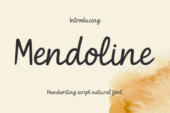 Mendoline: A Handwritten Script Font for Web Design