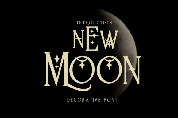 New Moon Font for Branding and Design