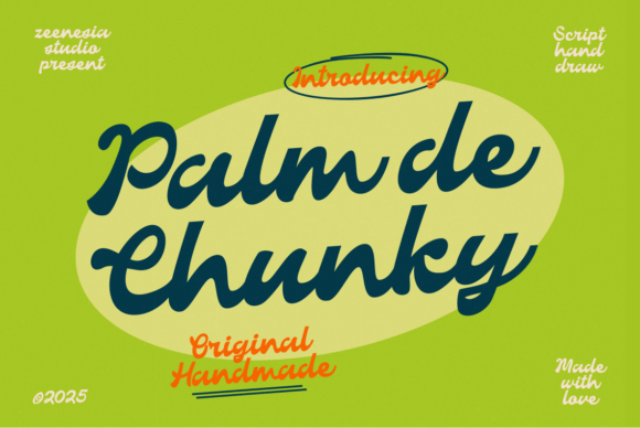 Palmdechunky: A Playful Script Font for Editorial Design