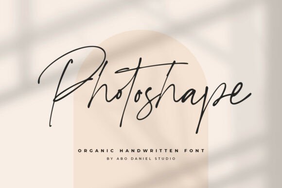 Photoshape: A Handcrafted Script Font for Creative Branding