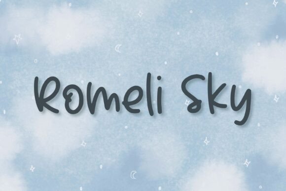 Romeli Sky Font for Digital Creativity