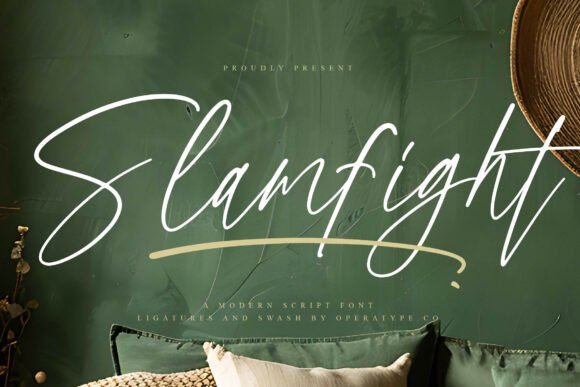 Slamfight Script Font for Web Design