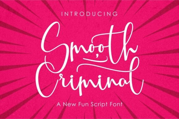 Smooth Criminal: A Dynamic Script Font for Modern Branding