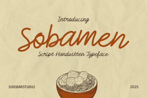 Sobamen: A Handwritten Font with Personality