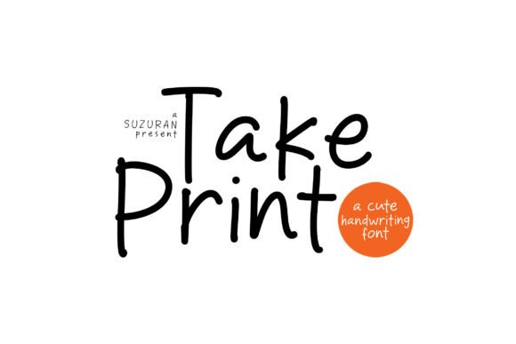 Take Print: A Script Font for Modern Branding and Design
