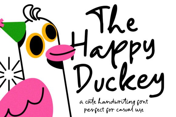 The Happy Duckey: A Playful Font for Editorial Design