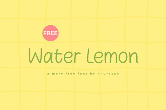 Water Lemon: A Cute Handwriting Font for Modern Branding