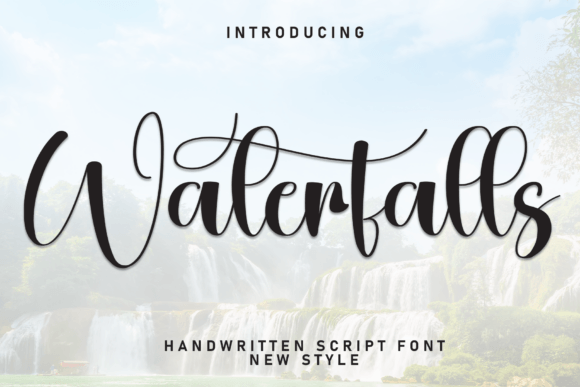 Waterfalls Font for Editorial Design