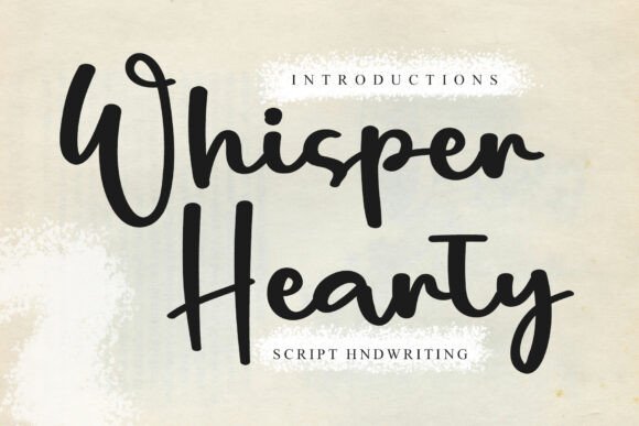 Whisper Hearty – A Playful Script Font for Handmade Creations